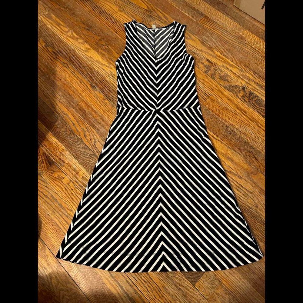Banana Republic Striped Fit & Flare Dress - Size 2